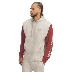 Under Armour Icon Fleece Sleeveless Hoodie - Men's - Timberwolf Taupe/Timberwolf Taupe