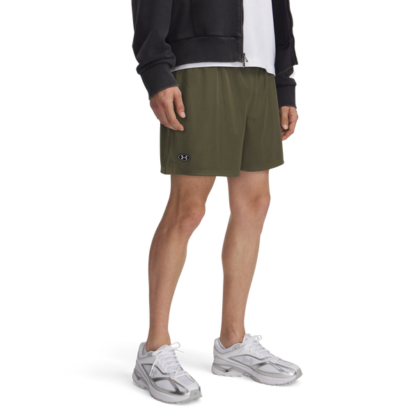 Under Armour Essential Mesh Shorts - Men's - Marine Od Green/White