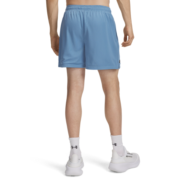 Under Armour Essential Mesh Shorts - Men's - Blue Smoke/White - Image 2