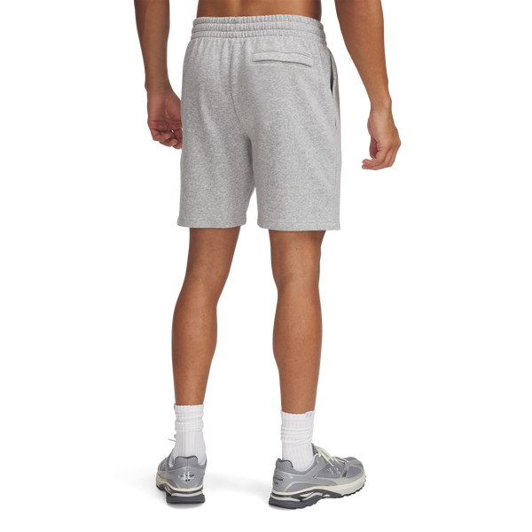 Under Armour Essential Fleece Shorts - Men's - Mod Gray/White - Image 2