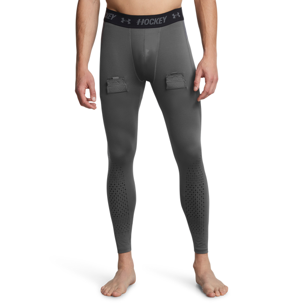Under Armour Hockey Compression Leggings - Men's - Castlerock/Black