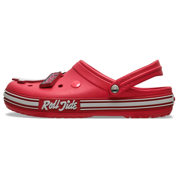 Crocs Collegiate Clogs - Men's - Grey/Red - Image 3