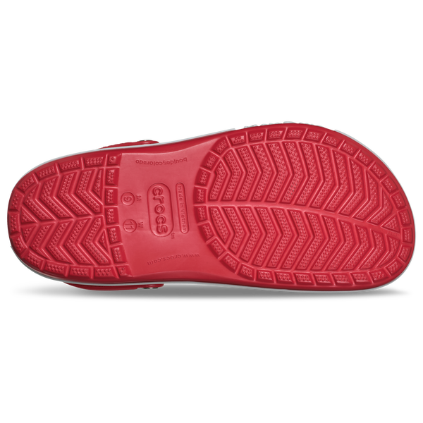 Crocs Collegiate Clogs - Men's - Grey/Red - Image 5