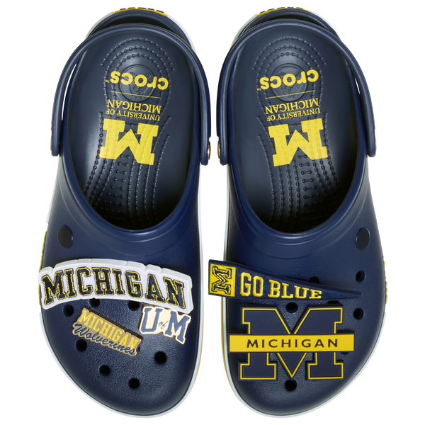 Crocs Collegiate Clogs - Men's - Yellow/Navy