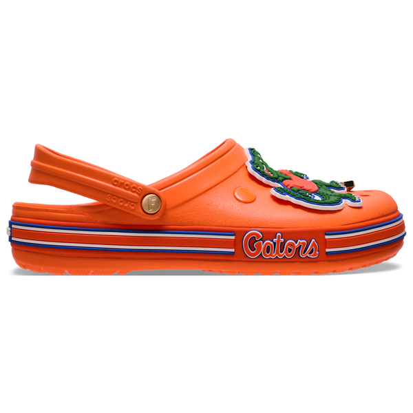 Crocs Collegiate Clogs - Men's - Orange/Green - Image 2