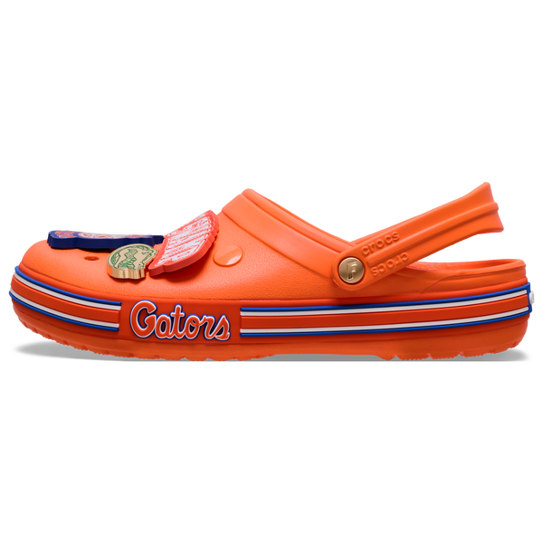 Crocs Collegiate Clogs - Men's - Orange/Green - Image 3
