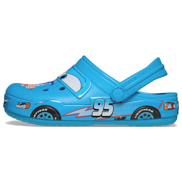 Crocs Lightning McQueen Dinoco Clogs - Boys' Toddler - Blue/Multi - Image 3