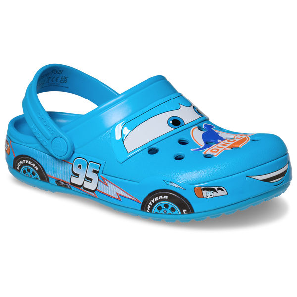 Crocs Lightning McQueen Dinoco Clogs - Boys' Toddler - Blue/Multi - Image 6