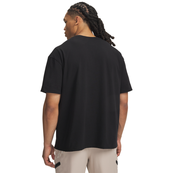 Under Armour Hwt Metal Logo SS - Men's - Black/Silver - Image 2