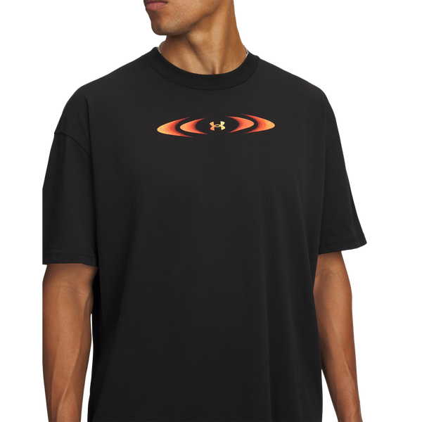Under Armour HWT Echo Jet T-Shirt - Men's - Black/Black - Image 3