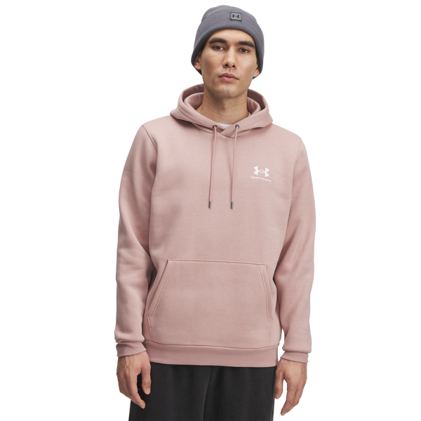 Under Armour Icon Fleece Hoodie - Men's - White/Tourmaline Pink