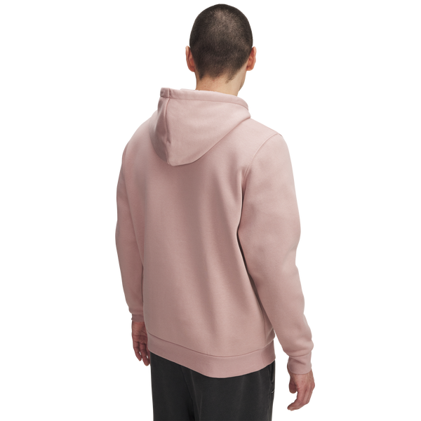 Under Armour Icon Fleece Hoodie - Men's - White/Tourmaline Pink - Image 2