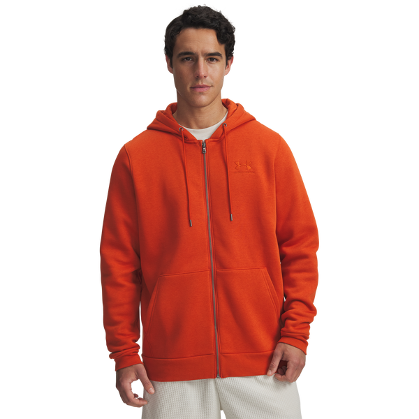 Under Armour Essential Fleece Full-Zip Hoodie - Men's - Surplus Orange/Surplus Orange