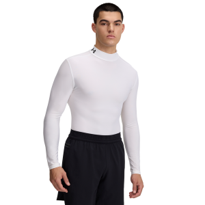 Under Armour Heatgear Og Compression Mock L/S - Men's - Black/White