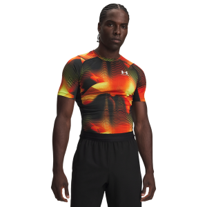 Under Armour HeatGear Printed T-Shirt - Men's - Black/Yellow