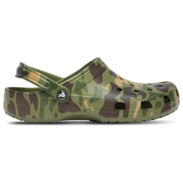Crocs Classic Clogs Duck Camo - Men's - Cargo Green/Black/White