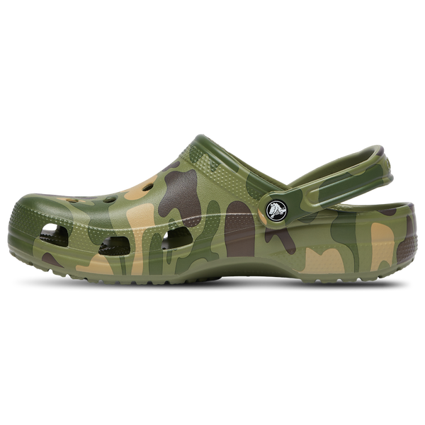 Crocs Classic Clogs Duck Camo - Men's - Cargo Green/Black/White - Image 2