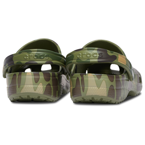 Crocs Classic Clogs Duck Camo - Men's - Cargo Green/Black/White - Image 3