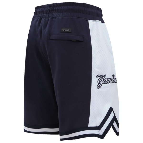 Pro Standard Yankees Script Tail DK 2.0 Shorts - Men's - Midnight Navy - Image 4