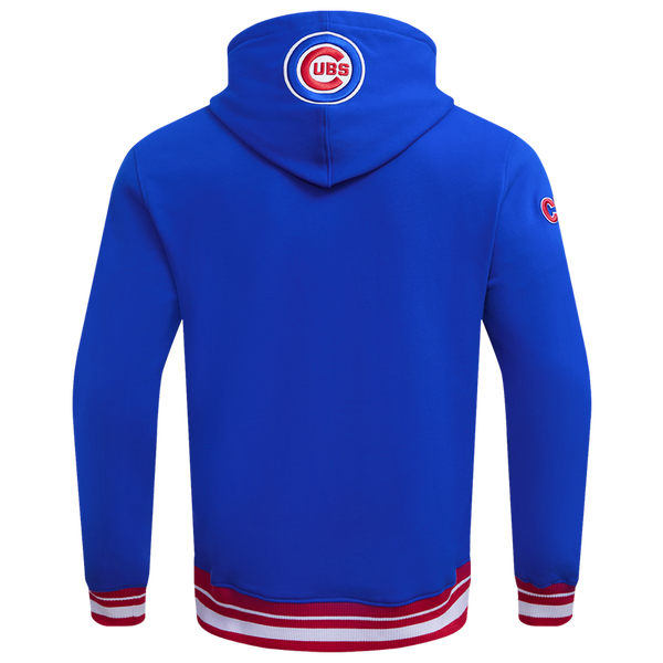 Pro Standard CUBS SCRIPT TAIL RIB FLC PO HOODIE - Men's - Royal Blue/Red - Image 2
