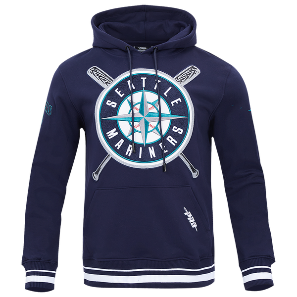 Pro Standard MARINERS MASH UP RIB FLC PO HOODIE - Men's - Midnight Navy