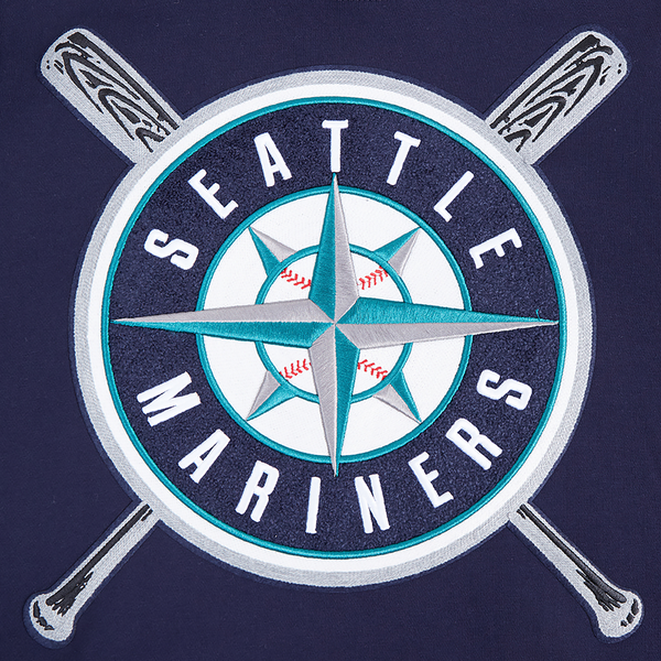 Pro Standard MARINERS MASH UP RIB FLC PO HOODIE - Men's - Midnight Navy - Image 5