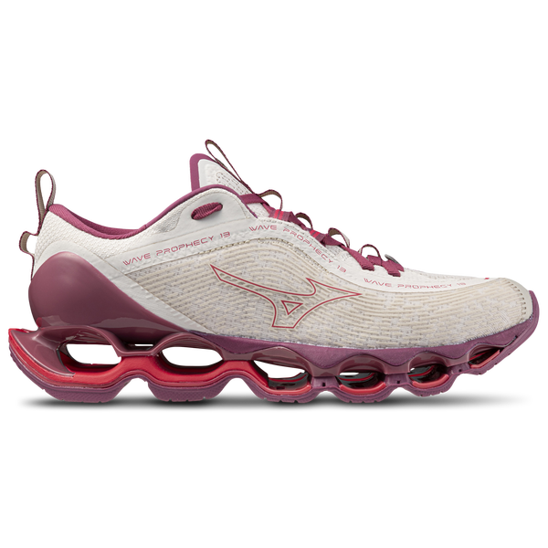 Mizuno Wave Prophecy 13 - Women's - White Sand/Azalea