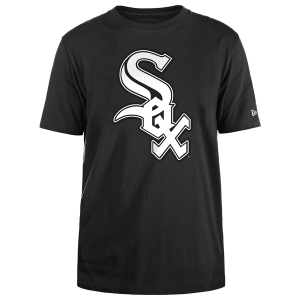 New Era White Sox Primary Logo T-Shirt - Men's - Black/White