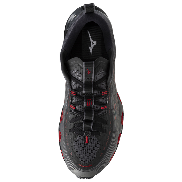 Mizuno Wave Prophecy 13 - Men's - Iron Gate/Chinese Red - Image 4