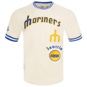Pro Standard MARINERS RETRO CLASSIC DK TEE V2 - Men's - Eggshell/Royal Blue