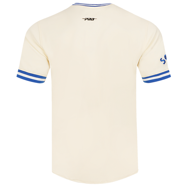 Pro Standard MARINERS RETRO CLASSIC DK TEE V2 - Men's - Eggshell/Royal Blue - Image 2