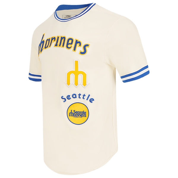 Pro Standard MARINERS RETRO CLASSIC DK TEE V2 - Men's - Eggshell/Royal Blue - Image 3