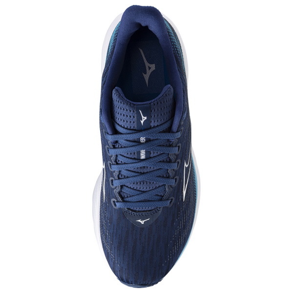 Mizuno Wave Rider 28 - Men's - Estate Blue/White - Image 4