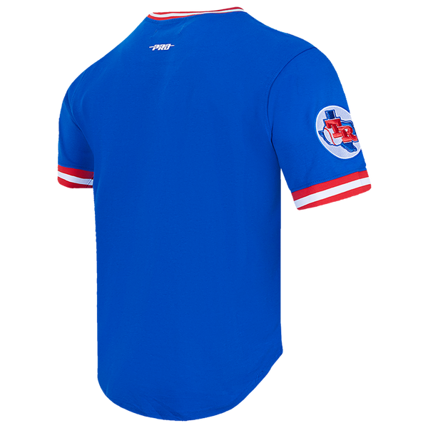 Pro Standard RANGERS RETRO CLASSIC DK TEE - Men's - Royal Blue/Red - Image 4