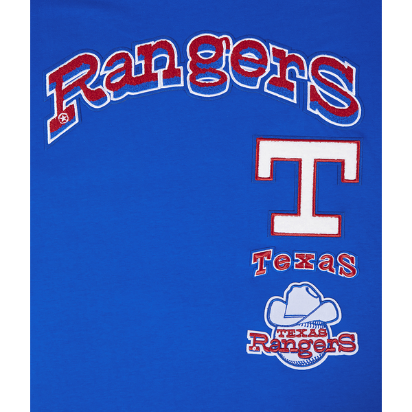 Pro Standard RANGERS RETRO CLASSIC DK TEE - Men's - Royal Blue/Red - Image 5