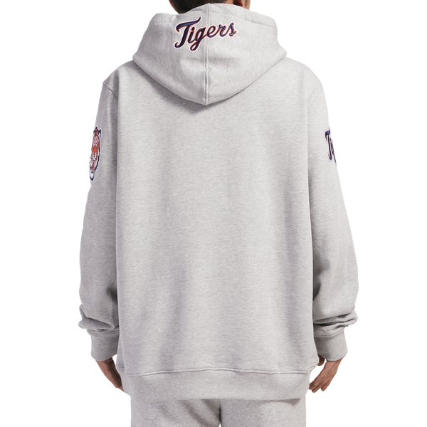 Pro Standard TIGERS OLD ENGLISH FLC PO HOODIE - Men's - Heather Grey - Image 2