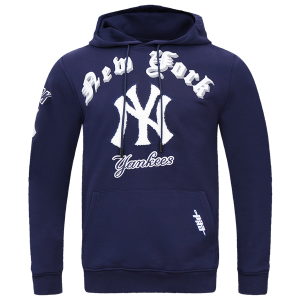 Pro Standard YANKEES OLD ENGLISH FLC PO HOODIE - Men's - Midnight Navy