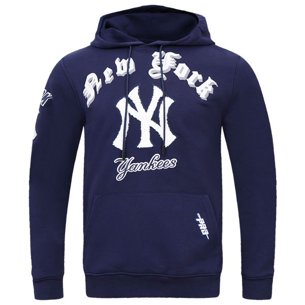 Pro Standard YANKEES OLD ENGLISH FLC PO HOODIE - Men's - Midnight Navy