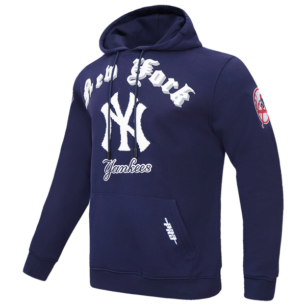 Pro Standard YANKEES OLD ENGLISH FLC PO HOODIE - Men's - Midnight Navy - Image 3