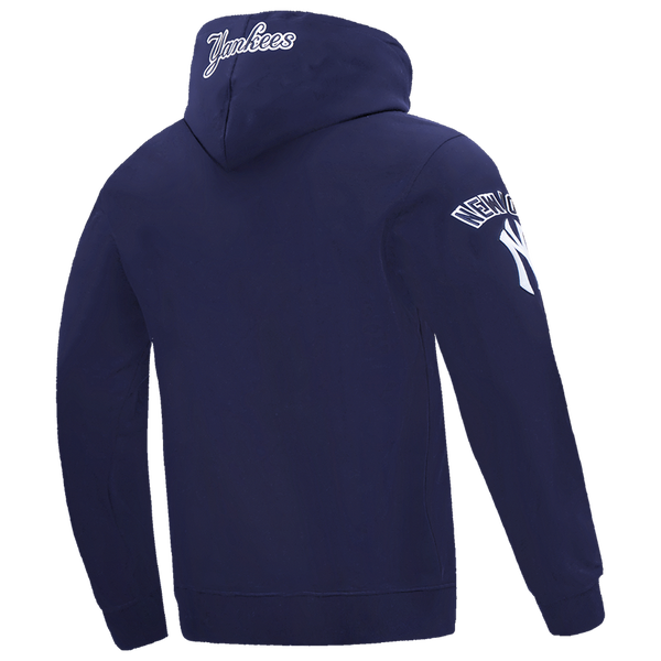 Pro Standard YANKEES OLD ENGLISH FLC PO HOODIE - Men's - Midnight Navy - Image 4