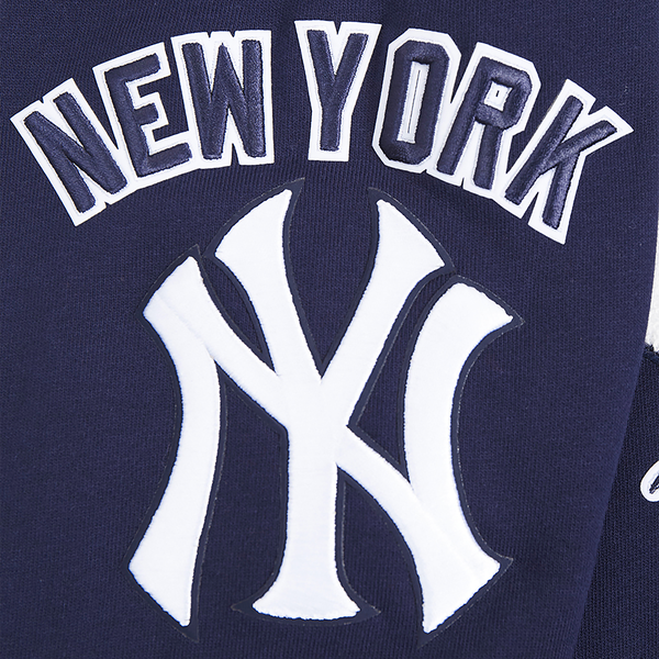 Pro Standard YANKEES OLD ENGLISH FLC PO HOODIE - Men's - Midnight Navy - Image 6