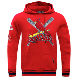 Pro Standard CARDINALS MASH UP M RIB FLC PO HOODIE - Men's - Red/Red/Midnight Navy
