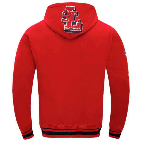 Pro Standard CARDINALS MASH UP M RIB FLC PO HOODIE - Men's - Red/Red/Midnight Navy - Image 2