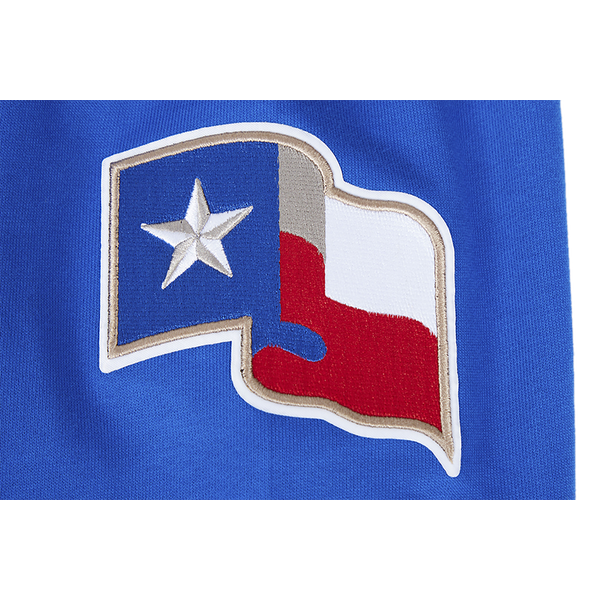 Pro Standard RANGERS MASH UP M RIB FLC PO HOODIE - Men's - Royal Blue/Red - Image 7