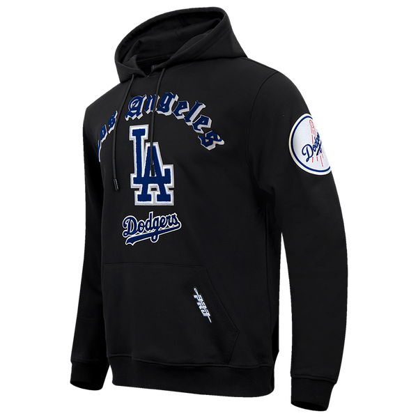Pro Standard DODGERS OLD ENGLISH FLC PO HOODIE - Men's - Black - Image 3