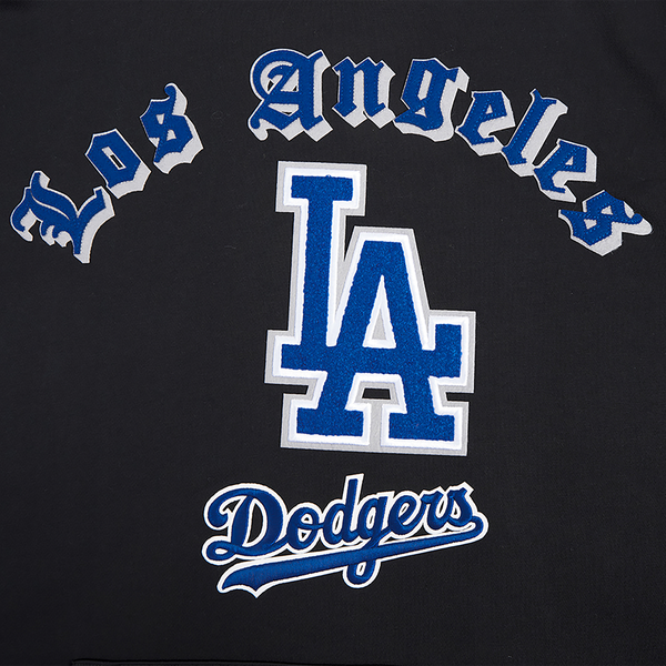 Pro Standard DODGERS OLD ENGLISH FLC PO HOODIE - Men's - Black - Image 7