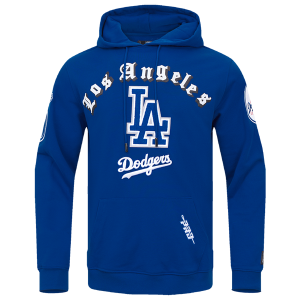 Pro Standard DODGERS OLD ENGLISH FLC PO HOODIE - Men's - Dodger Blue