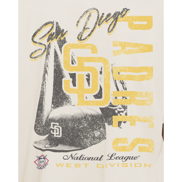 New Era San Diego Padres T-Shirt - Men's - Chalk White/Yellow - Image 3