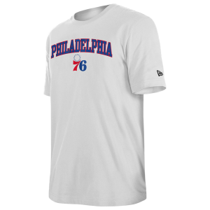 New Era 76ers Logo T-Shirt - Men's - White