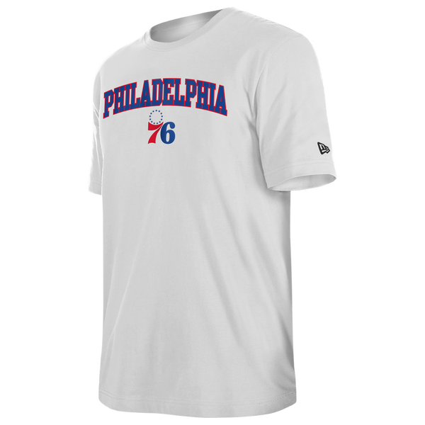New Era 76ers Logo T-Shirt - Men's - White